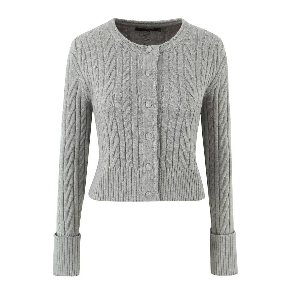 Strickkleid mit Rundhalsausschnitt und Minirock im Twisted-Design