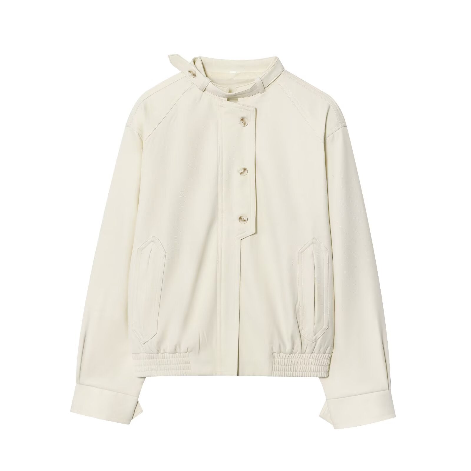 SANTORINI SUI – Cropped Bomber & Wide-Leg Trouser Set