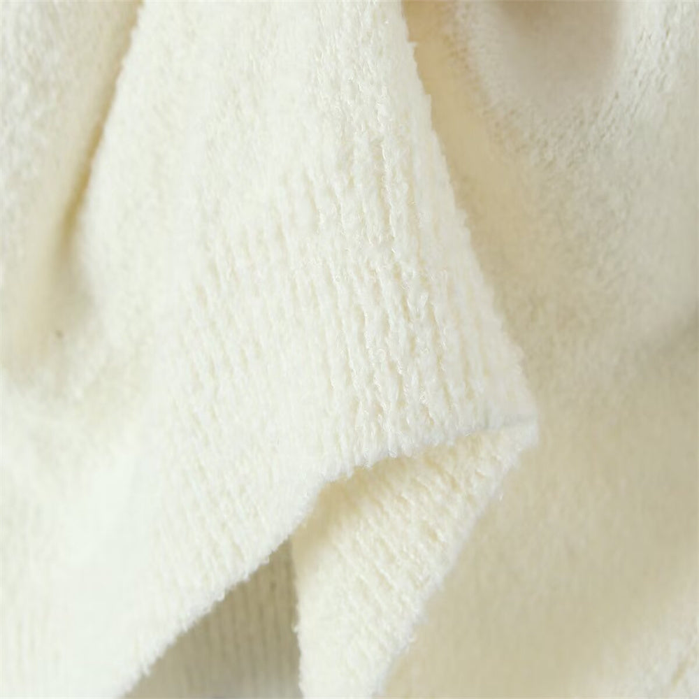 CLOUD NINE" KNIT SET – V-Neck Sweater & Midi Skirt