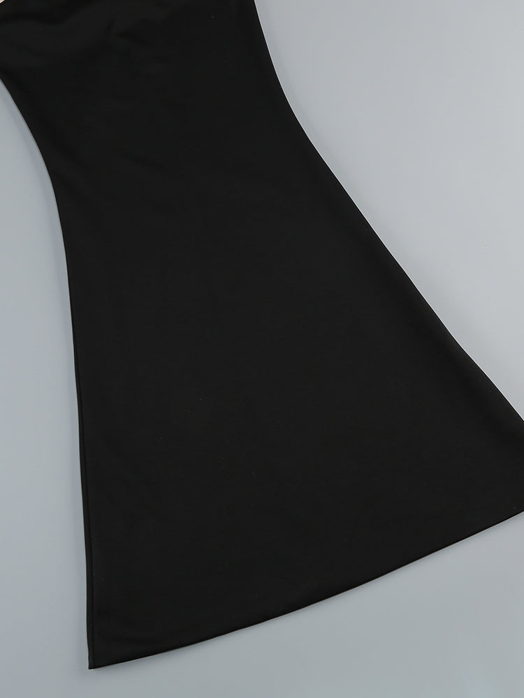 Paillettenkleid mit Kontrast-Details