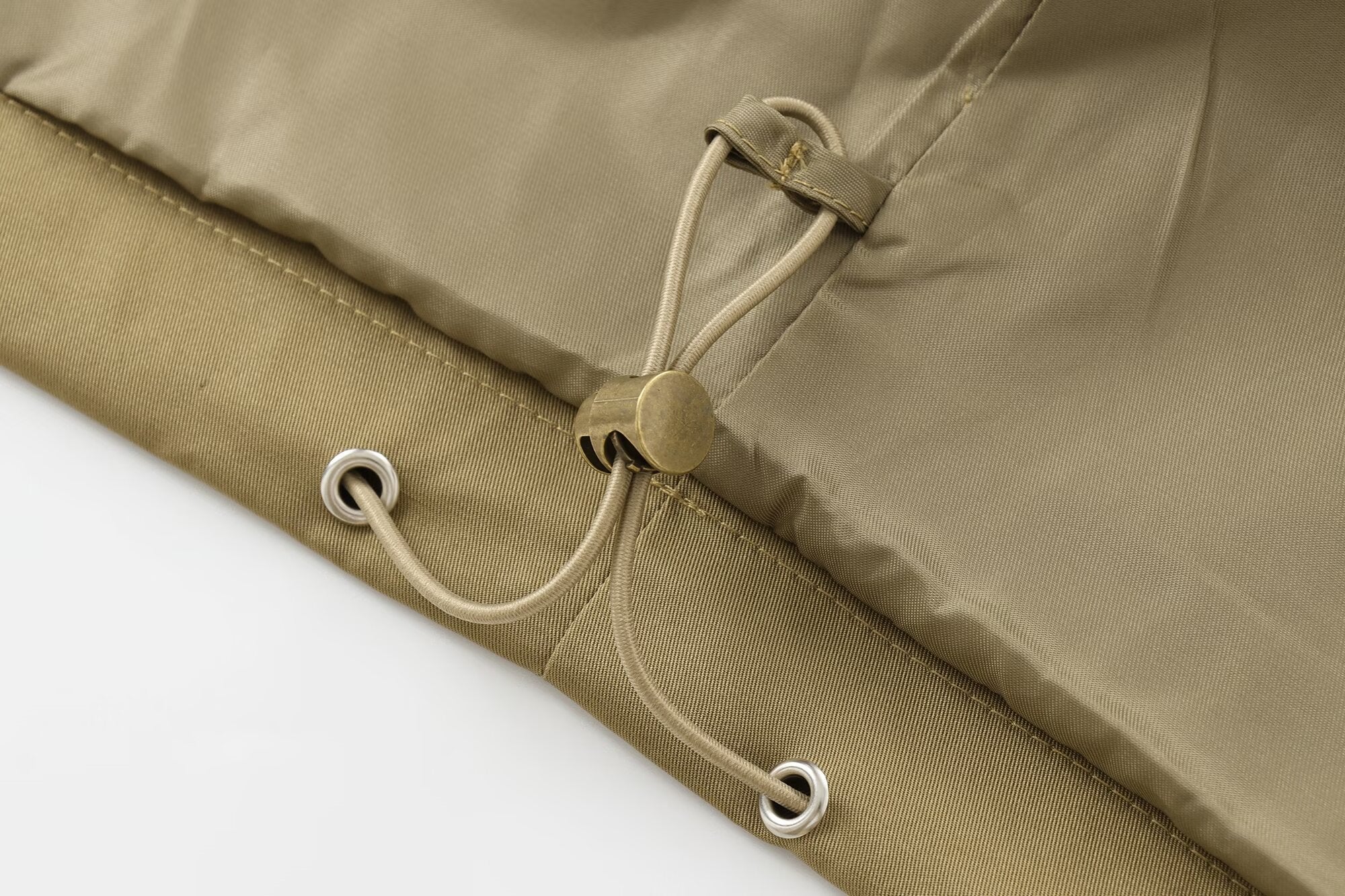 KHAKI UTILITY SET – Cropped Jacket & Wide-Leg Trousers