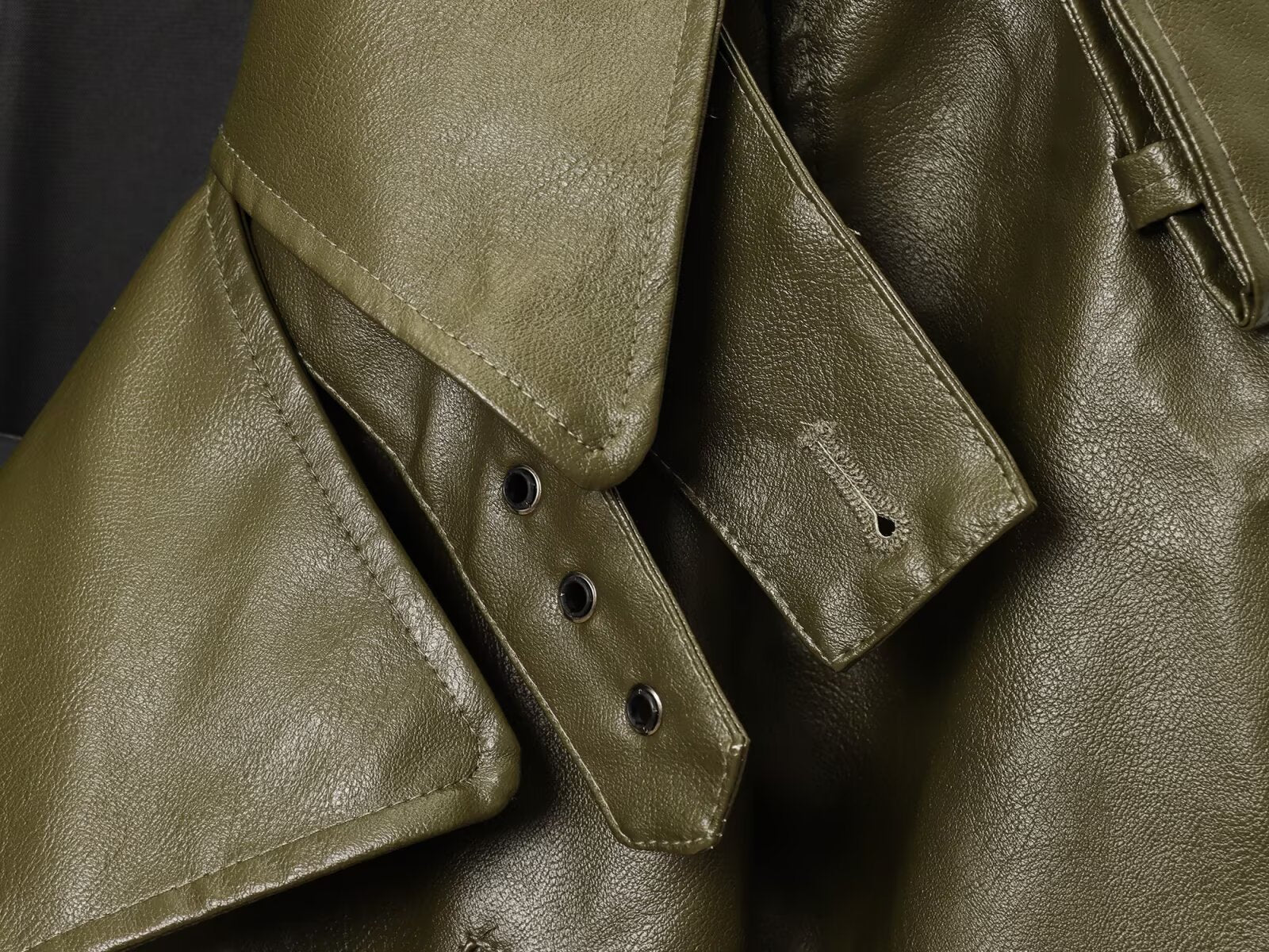 CHIC CROPPED PU LEATHER  BIKER JACKET