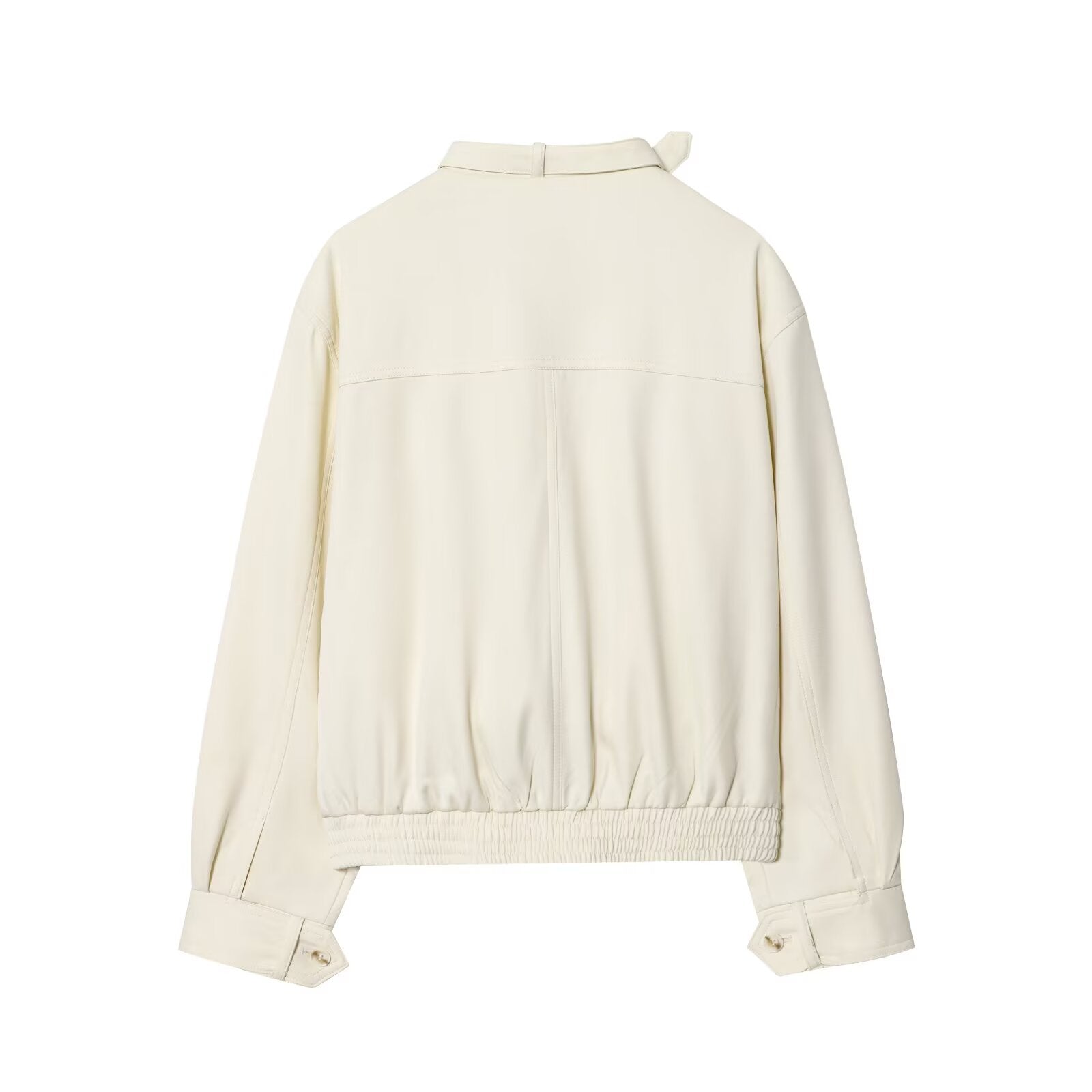 SANTORINI SUI – Cropped Bomber & Wide-Leg Trouser Set