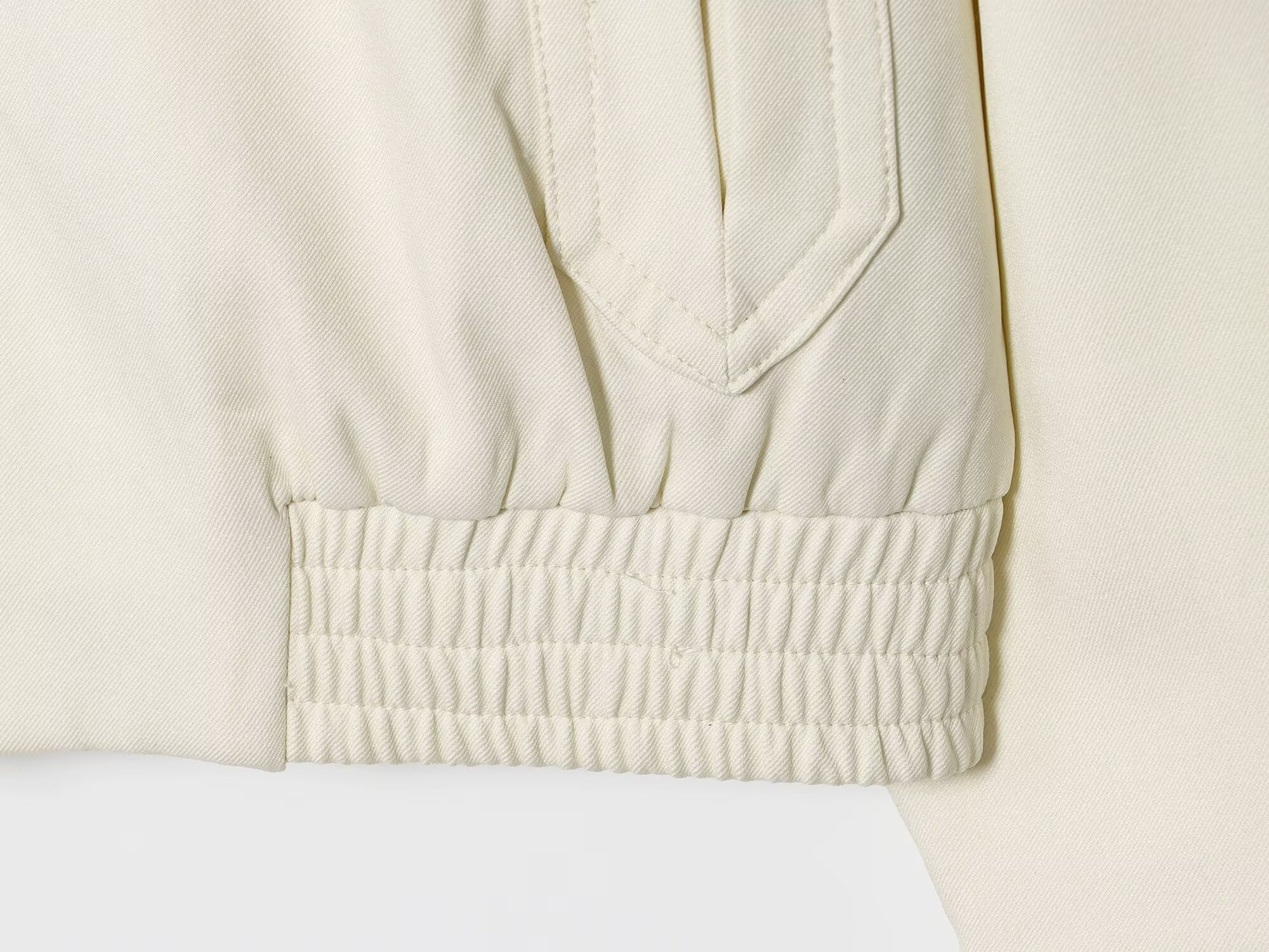 SANTORINI SUI – Cropped Bomber & Wide-Leg Trouser Set