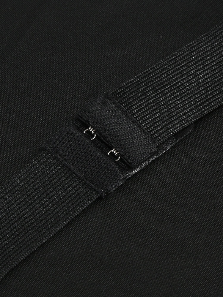 Gepunktetes Mesh-Kleid in A-Linie