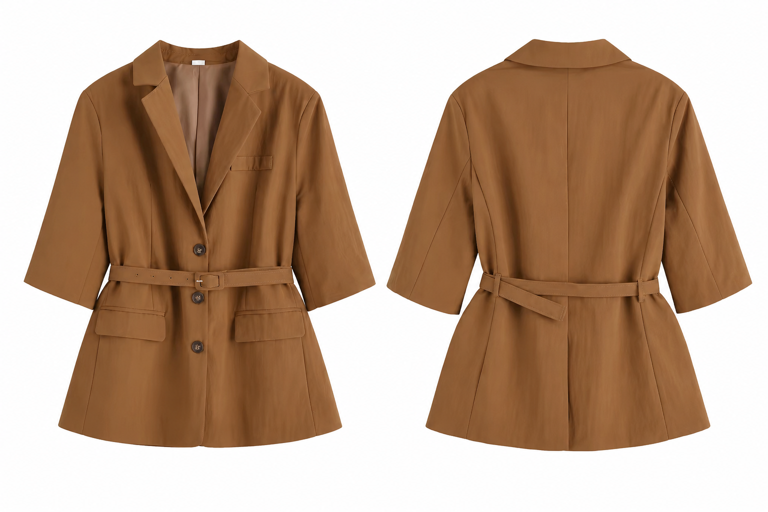 Terra Chic Set – Elegantes Damen Zweiteiler Set in Braun