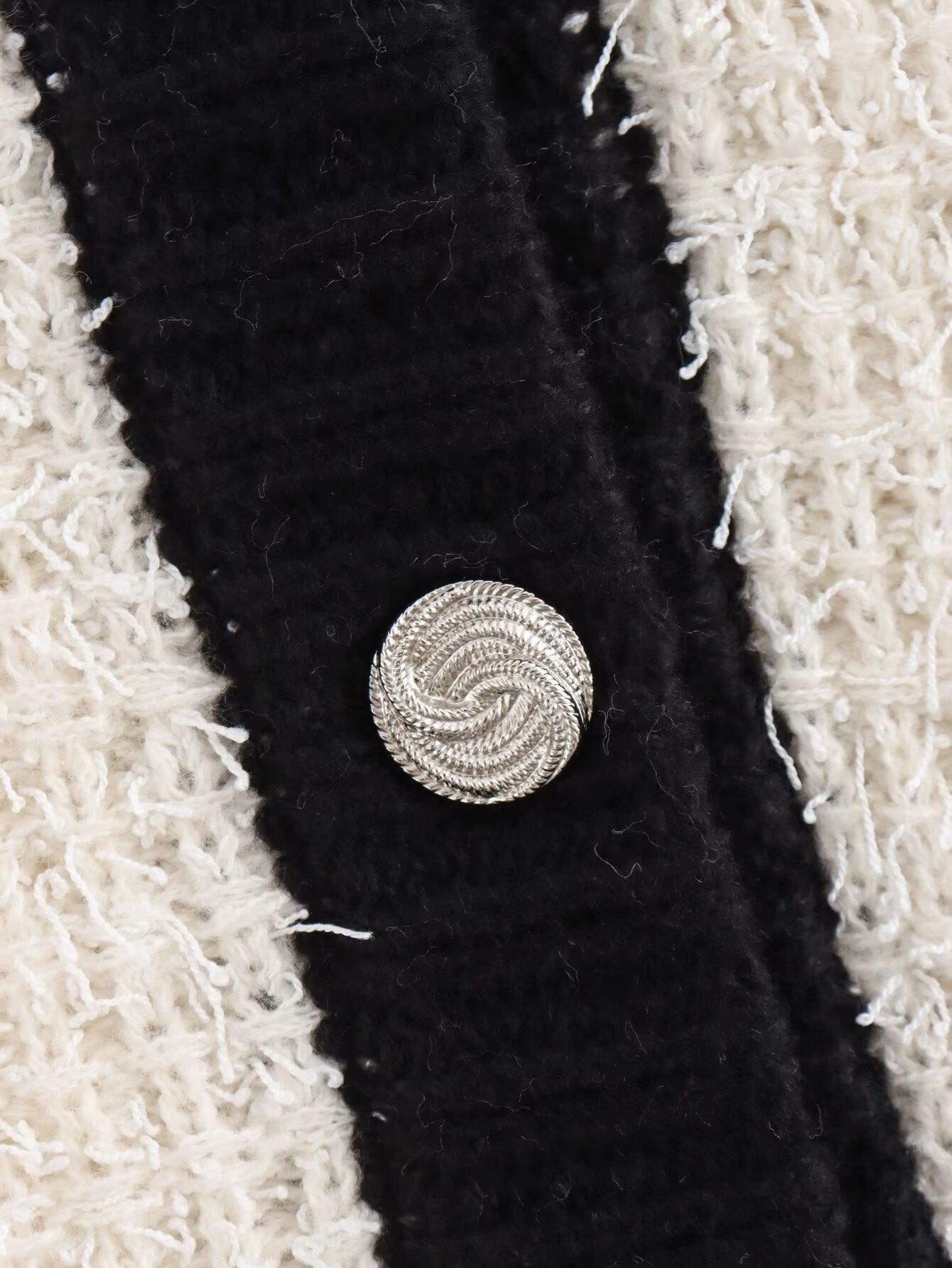 MONOCHROME CHIC KNIT SET – Cardigan & Mini Skirt