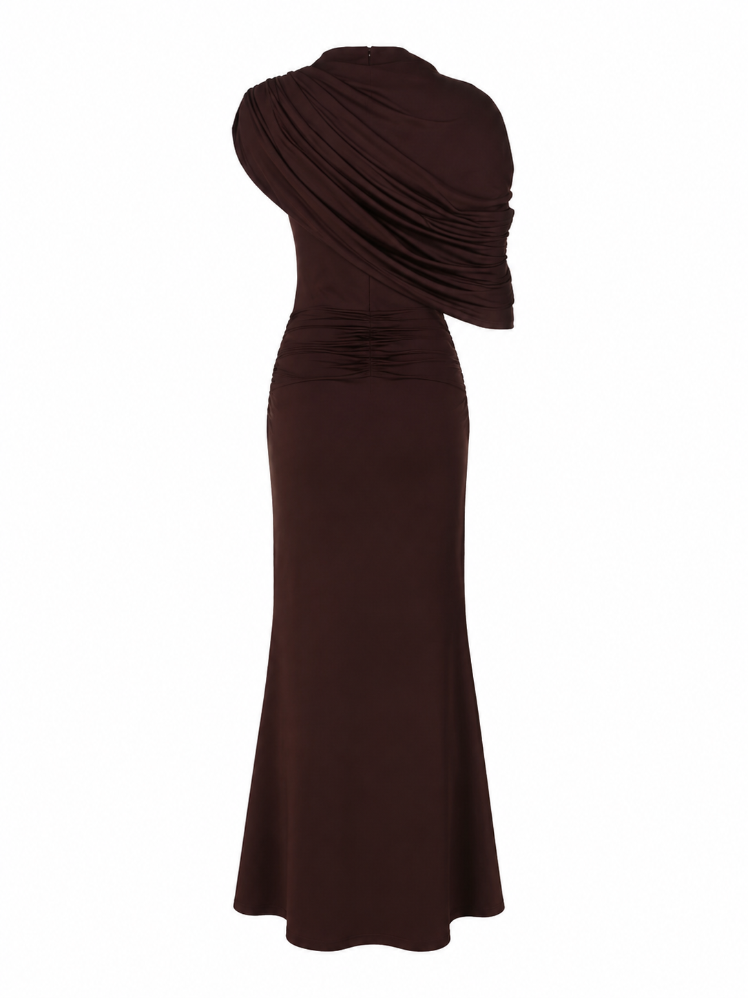 Mora Kleid-Elegantes Maxikleid mit asymmetrischem Design