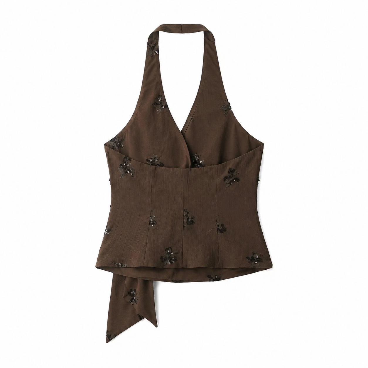 Mocha Bloom Set – Elegantes Damen Zweiteiler Set in Braun