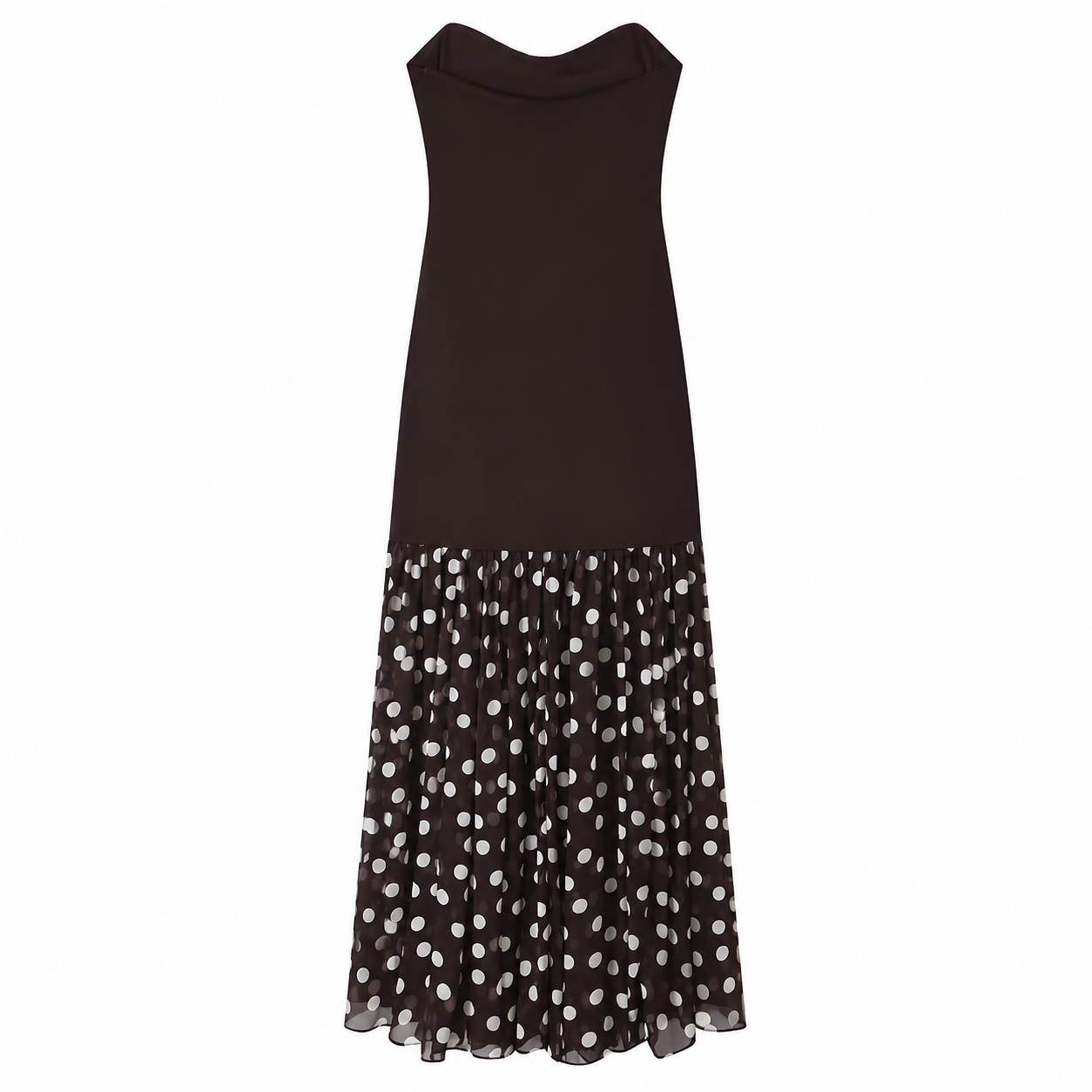 Cocoa Dot Kleid – Elegantes Damenkleid mit Polka Dots