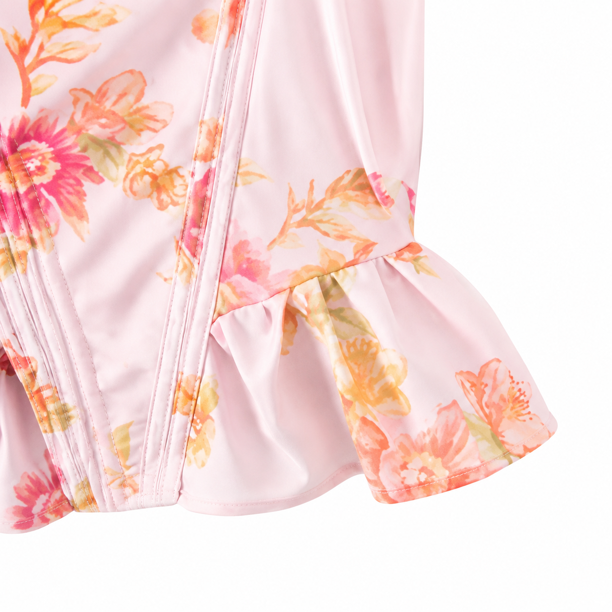 Aveline Weißes Corset Top – Elegantes Damen Bustier mit Schleifen & Peplum