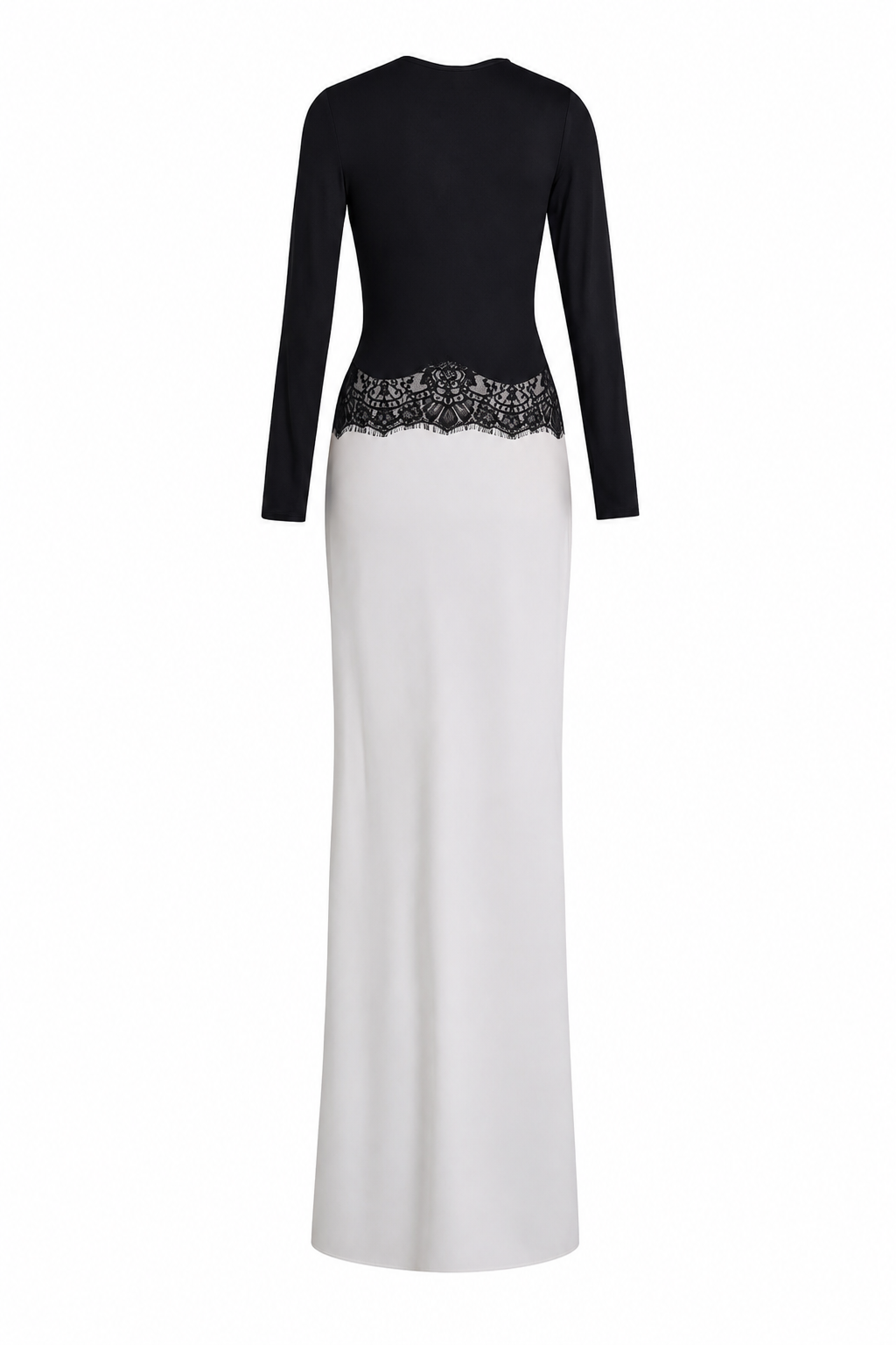 Aurora Dress – Weißes Maxi Kleid mit Spitze