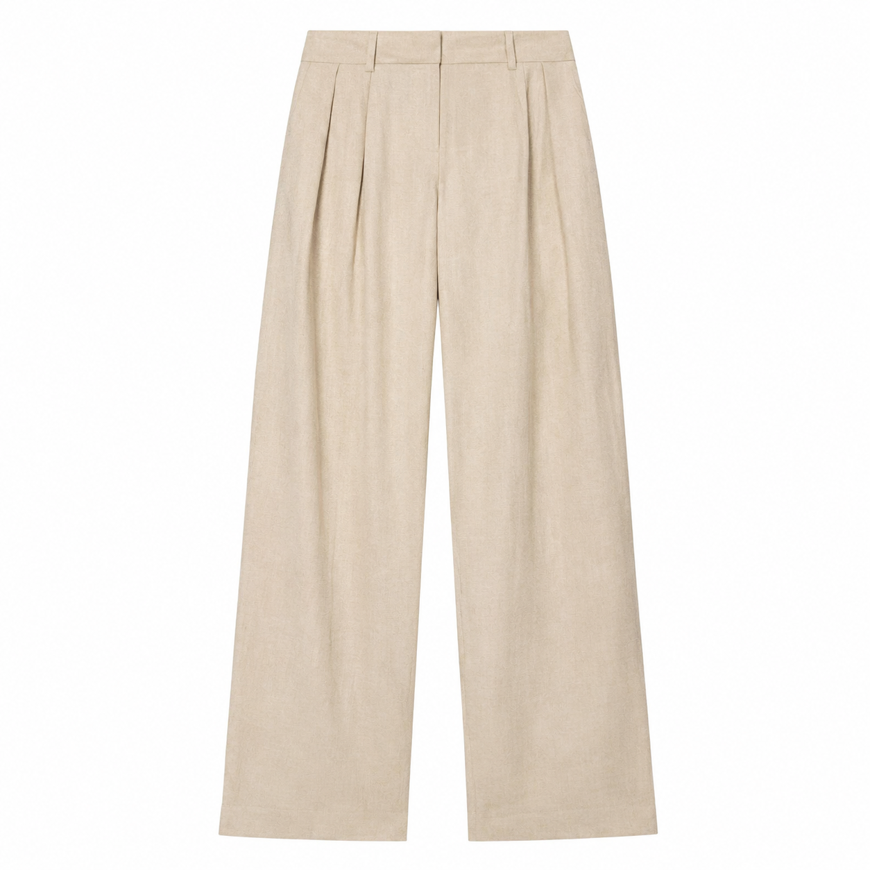 Amber Linen Chic Set – Eleganter Damen Hosenanzug in Beige