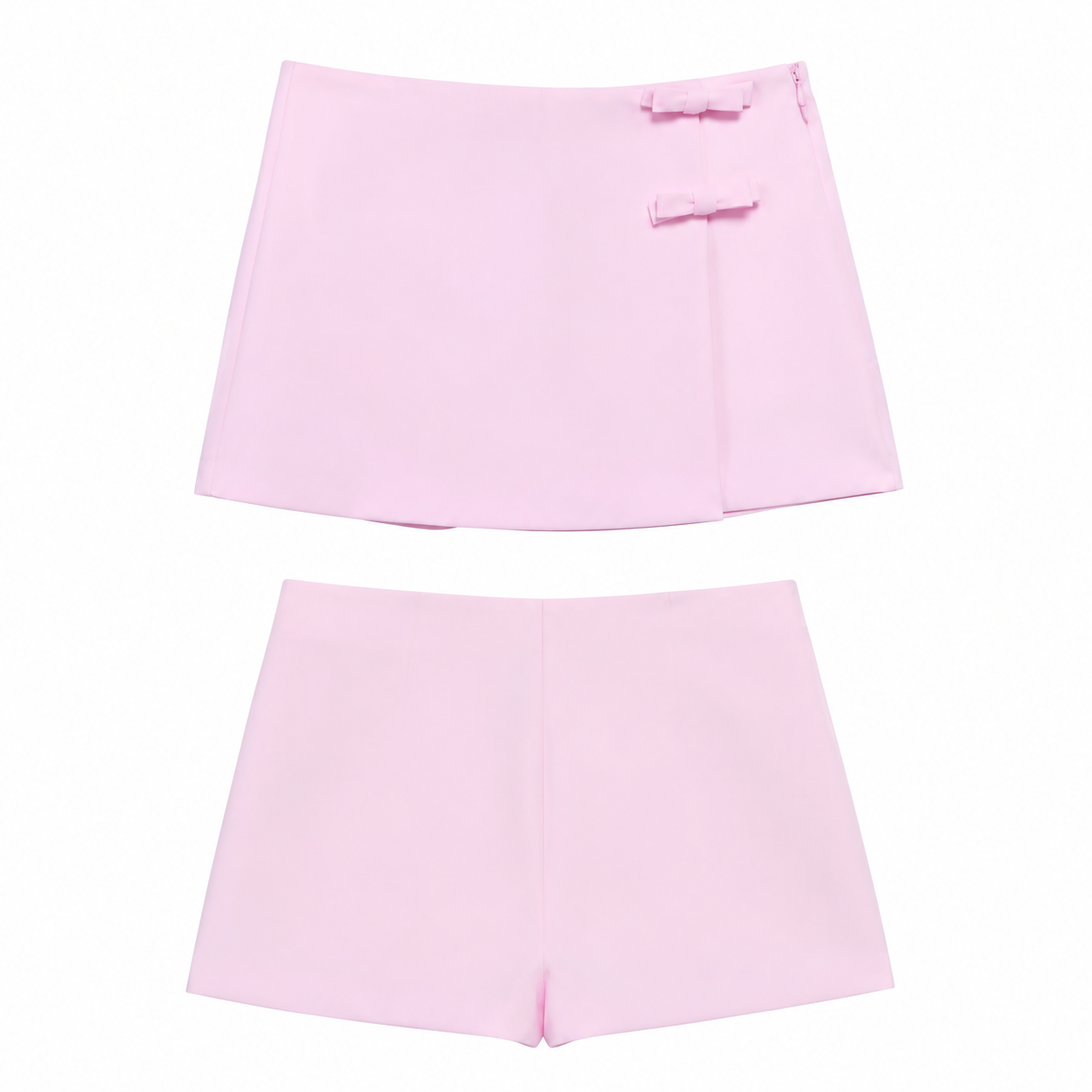 Elisé Bow Set – Feminines Damen Zweiteiler Set mit Schleifen Details