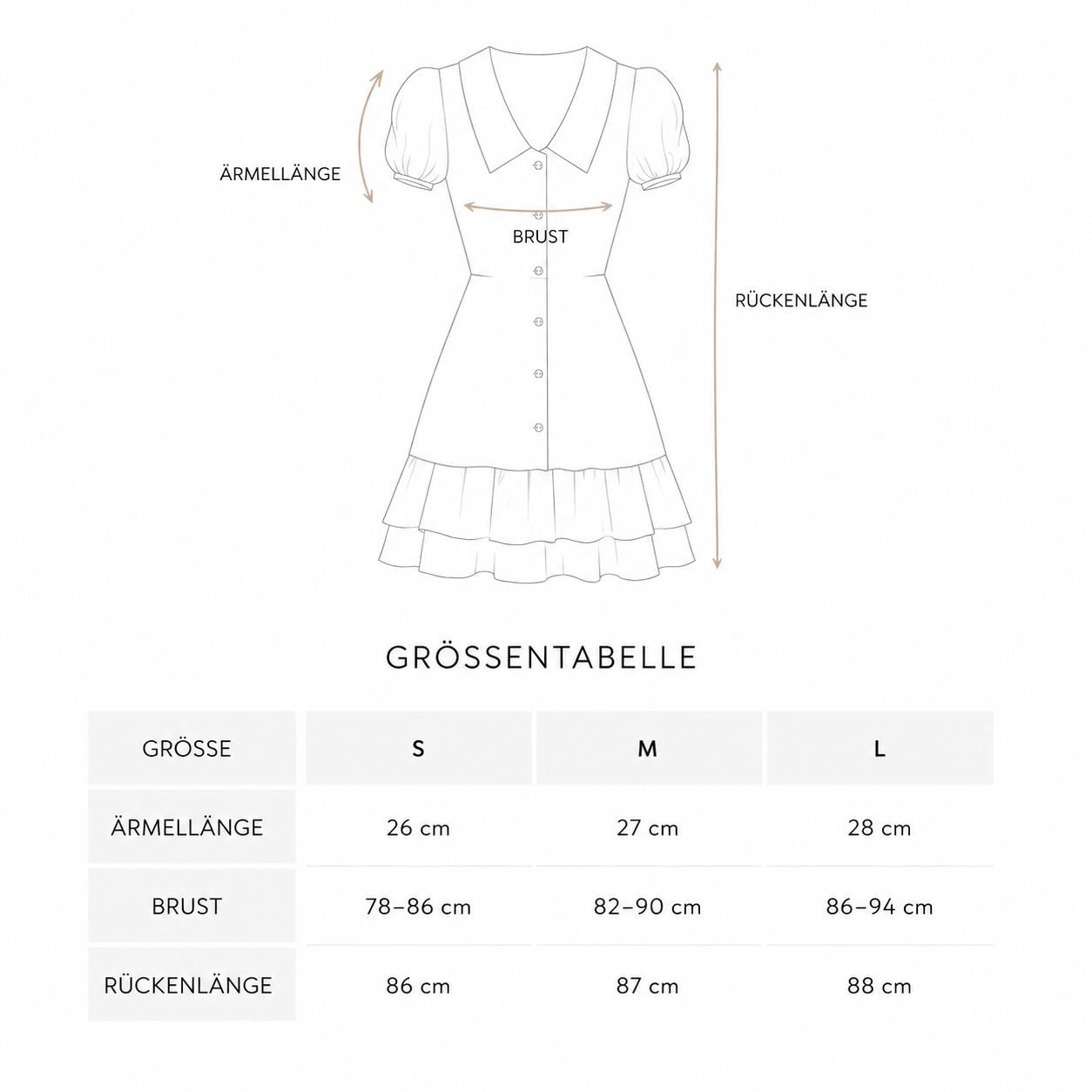 Lolita Kleid – Elegantes Mini-Kleid mit Blumenmuster und Rüschen