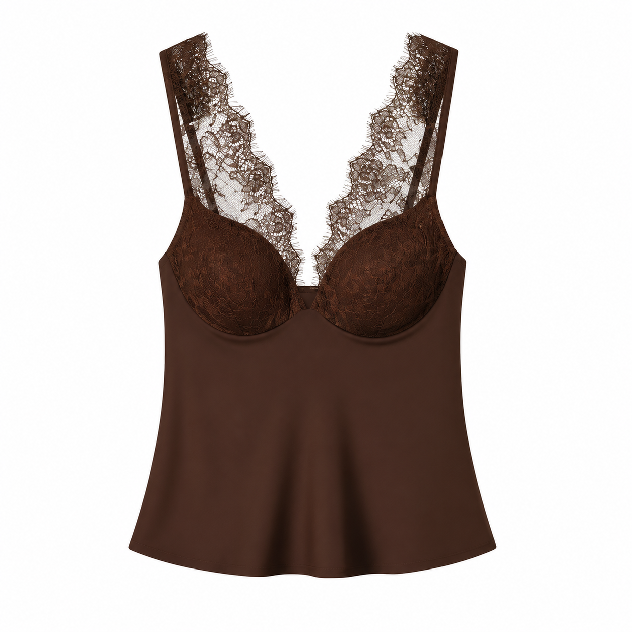 Noir Élise Top – Elegantes Schwarzes Spitzen Top aus Satin für Damen