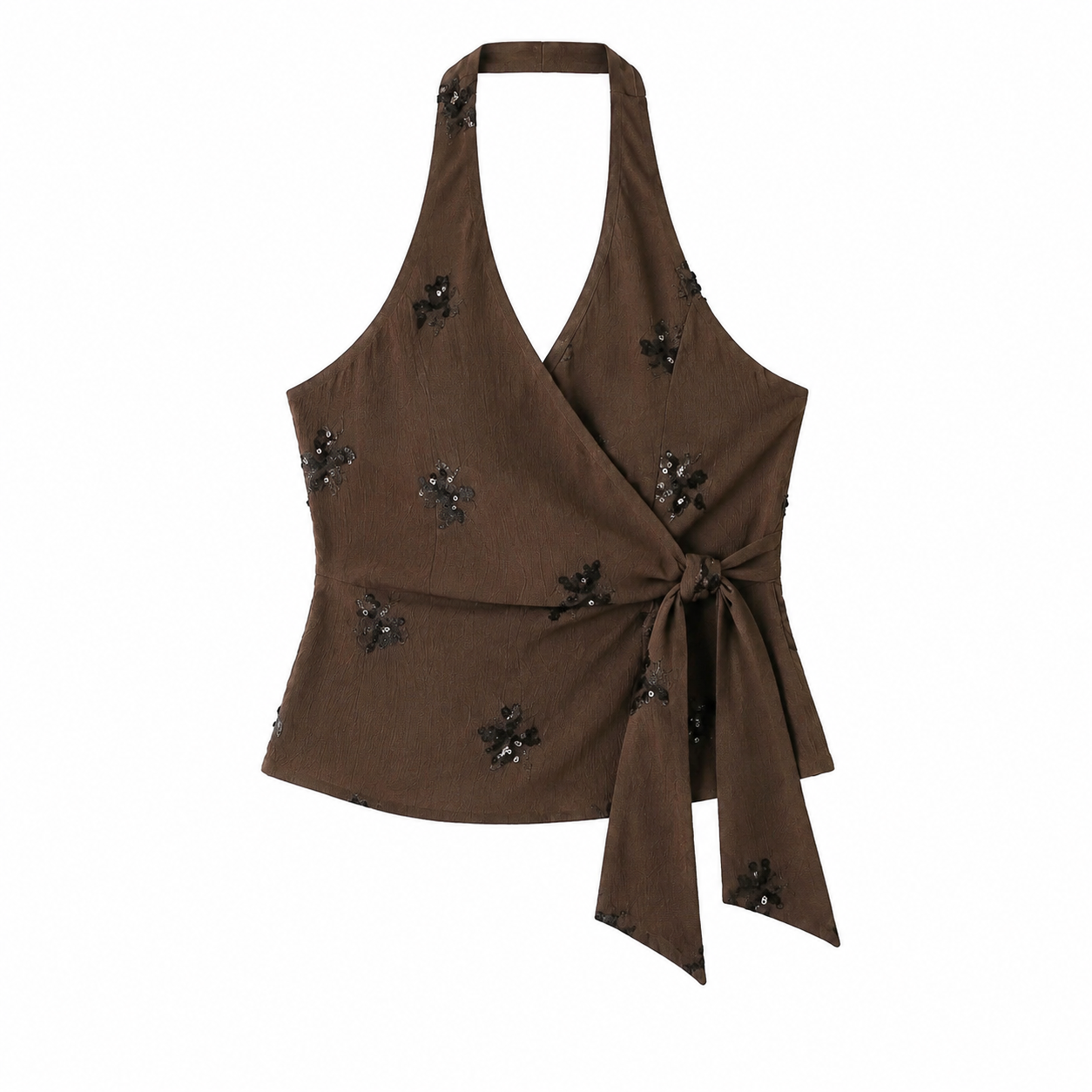 Mocha Bloom Set – Elegantes Damen Zweiteiler Set in Braun