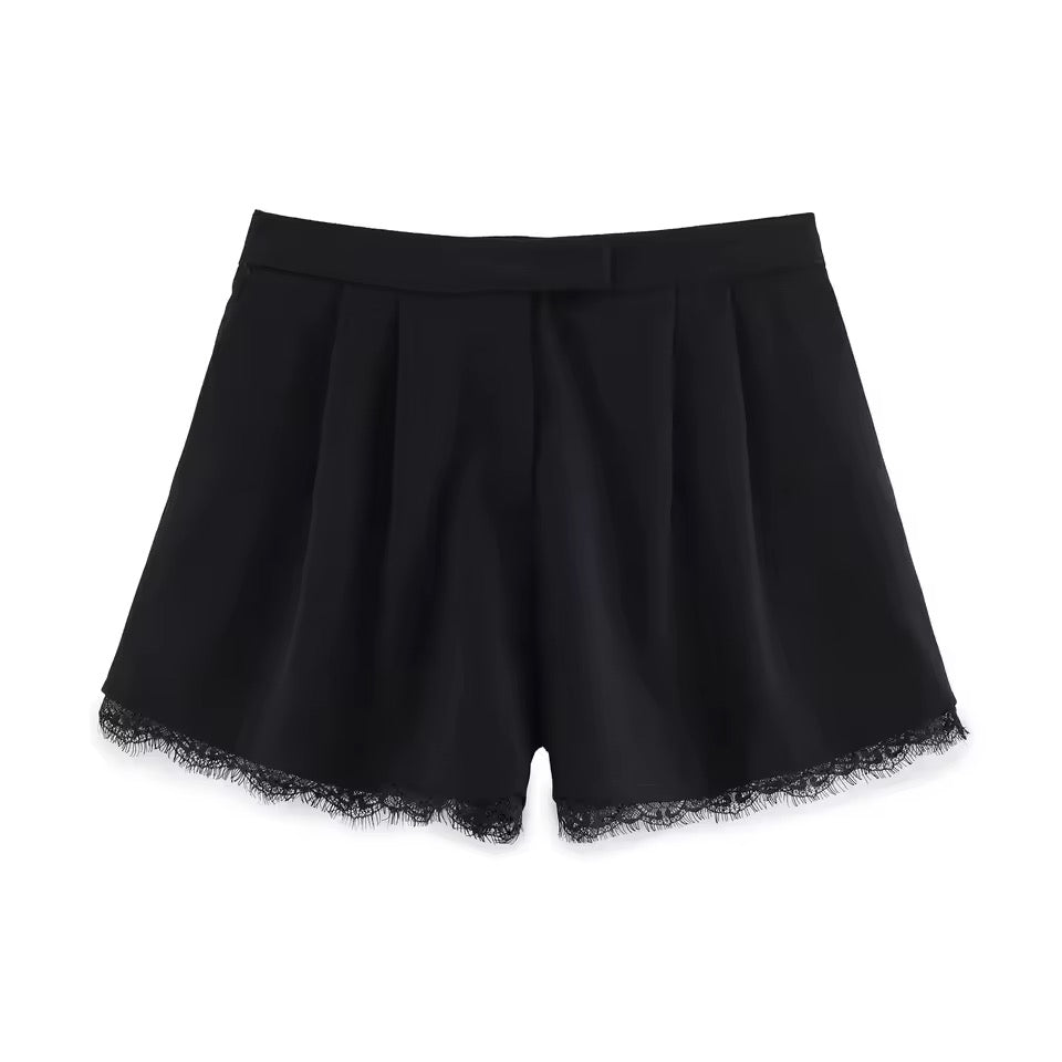 Celina Set – Elegantes Blazer & Shorts Set mit Spitze
