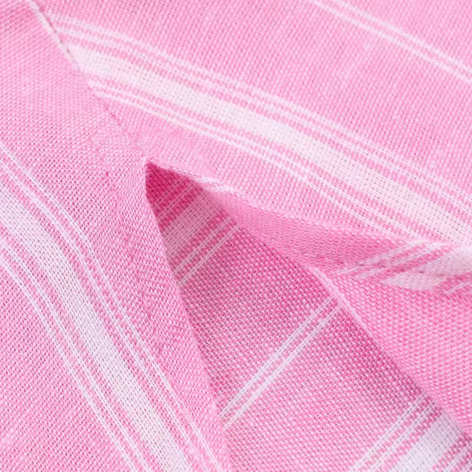 Rosalie Stripe Set – Feminines Damen Zweiteiler Set in Rosa