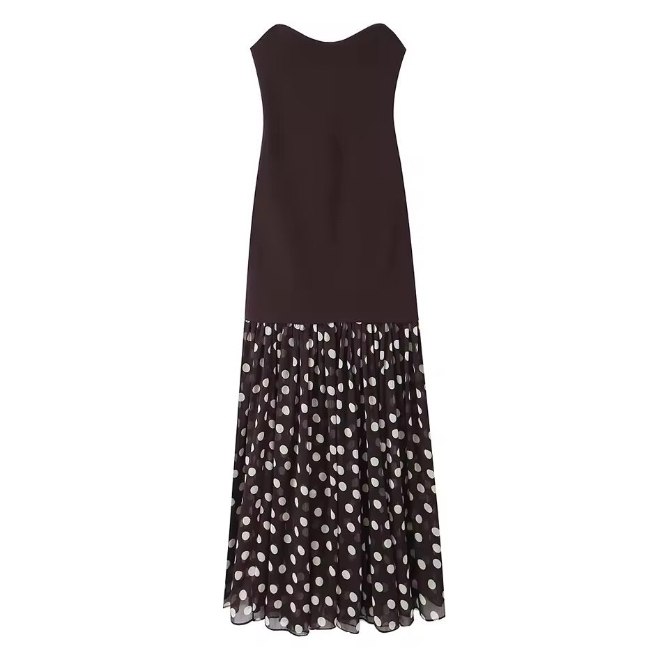 Cocoa Dot Kleid – Elegantes Damenkleid mit Polka Dots