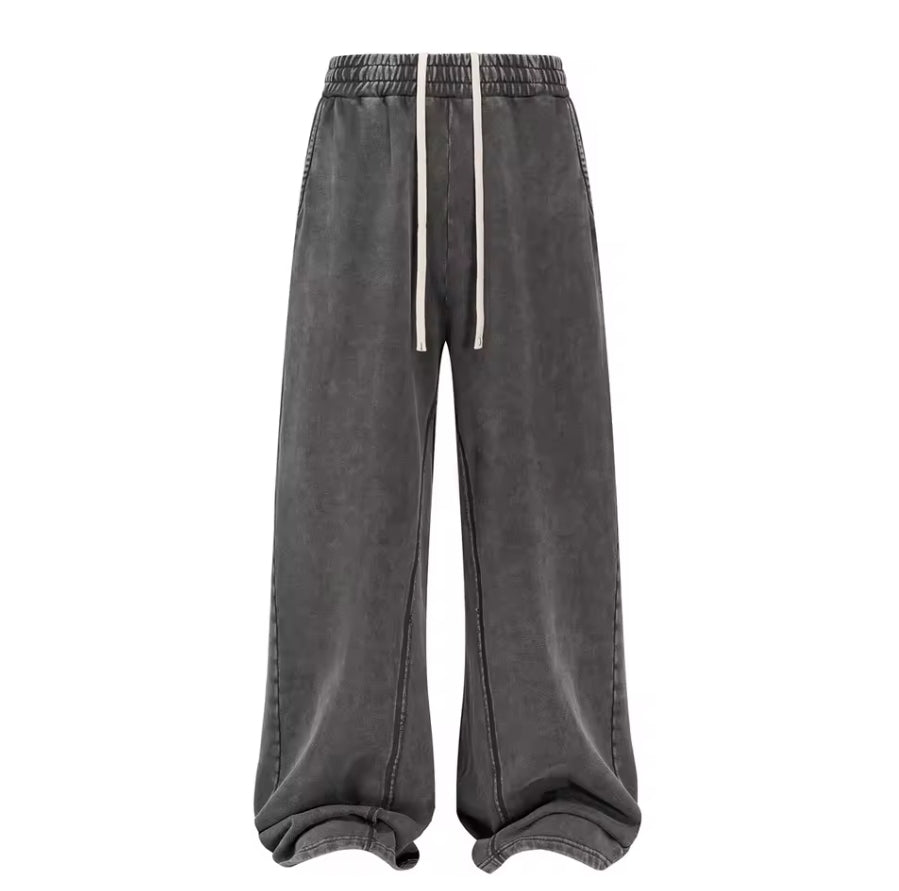 Hosen mit weitem Bein und Kordelzug