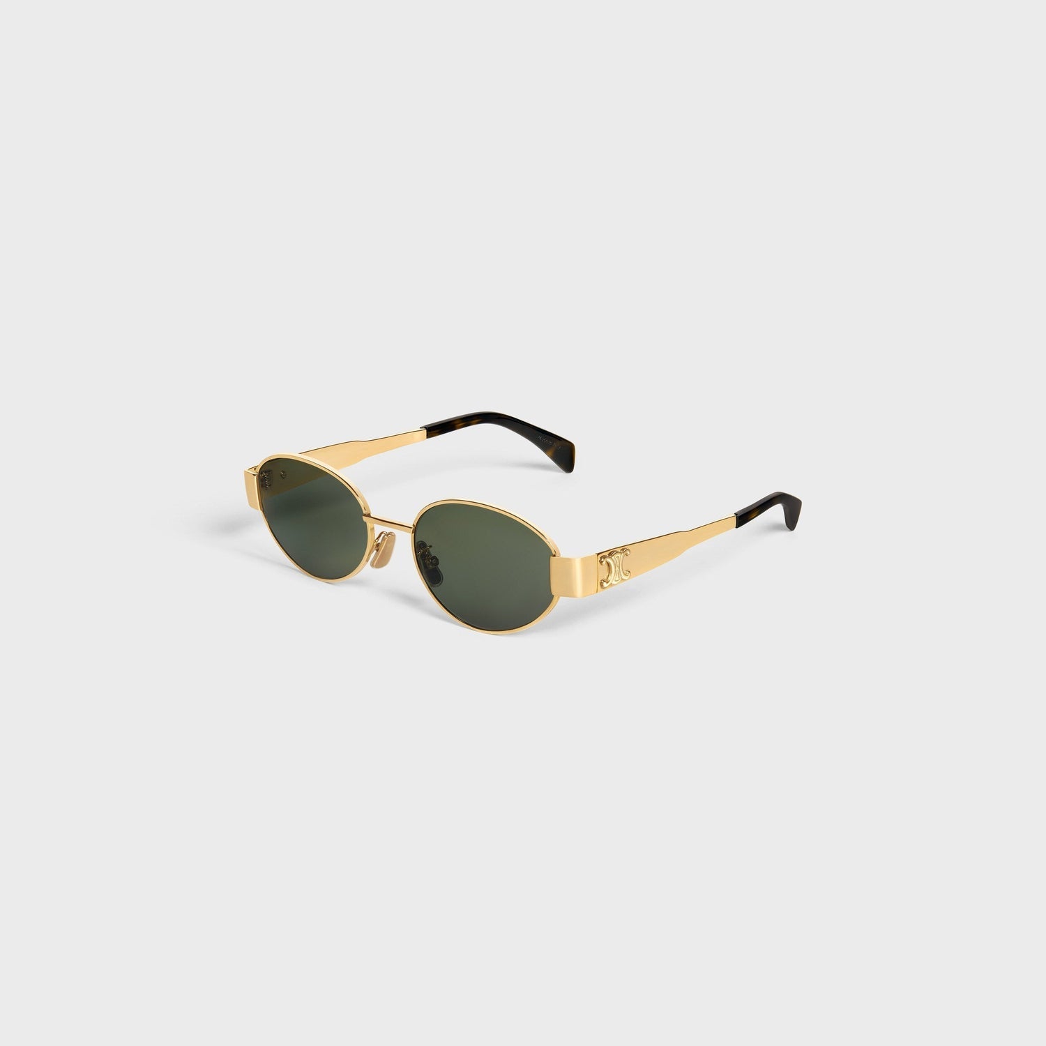 Retro Oval Metal Sunglasses | Vintage Gold Frame