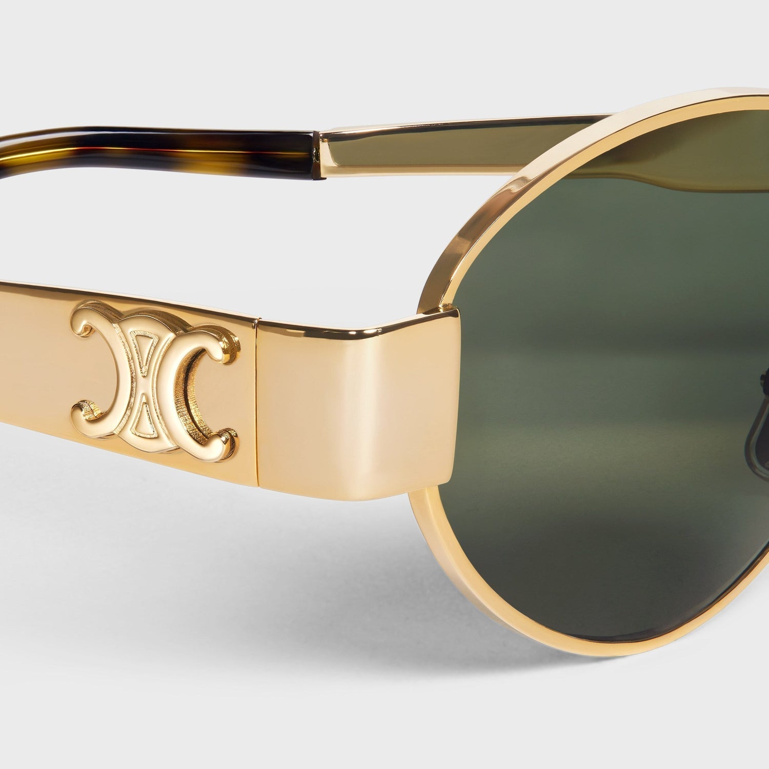Retro Oval Metal Sunglasses | Vintage Gold Frame