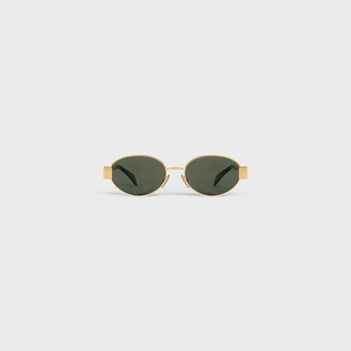 Retro Oval Metal Sunglasses | Vintage Gold Frame